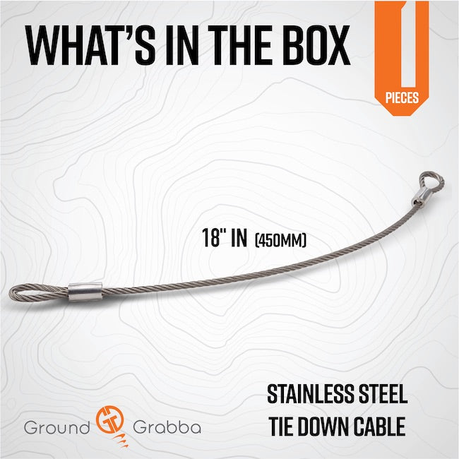 Cable Tie Downs | 400x6mm | Dual End Loops | Trampoline bases | Swing sets | Horse Jumps