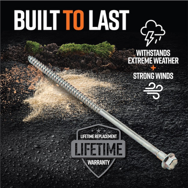 GroundGrabba Junior Kits | 16mm Hex Head | Screw-in Tent Pegs | Medium to Harder Grounds