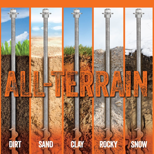 Commercial Threaded Pro II Kit | 2x 900mm 15mm shaft | Galvanised | For Small anchoring Holes