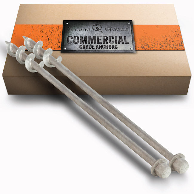 Commercial Ground Anchor Pack – 2 x 600mm GroundGrabba Pro I (Multi-Purpose Use)