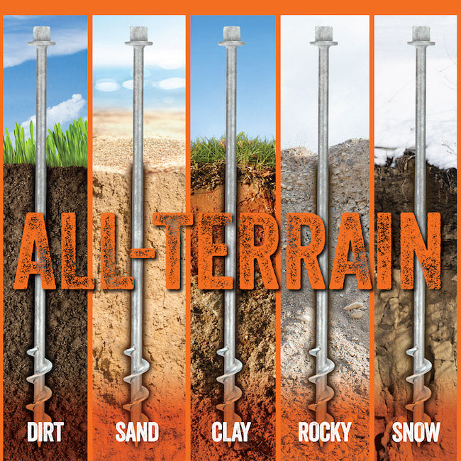 Commercial Ground Anchor Pack – 2 x 900mm GroundGrabba Pro II (Heavy Duty)