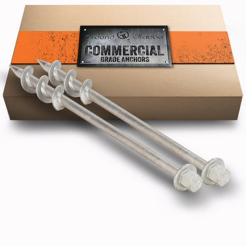Commercial Ground Anchor Pack – 2 x 450mm GroundGrabba Pro (Lighter Duty Fixings)