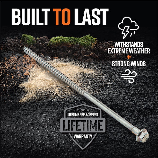 GroundGrabba Junior 13 Piece Screw-In Tent Peg Kit | 15mm Hex Head | Medium to Harder Grounds | Multiple Adaptors & Socket Included