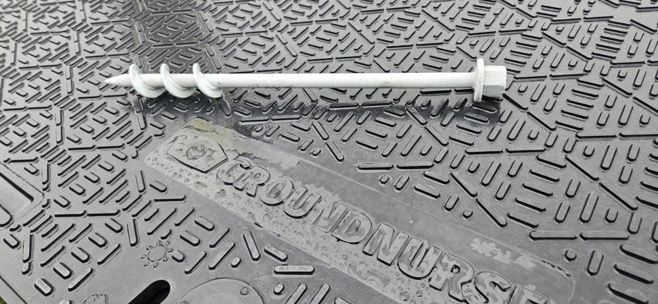 Commercial Ground Anchor Pack – 2 x 450mm GroundGrabba Pro (Lighter Duty Fixings)