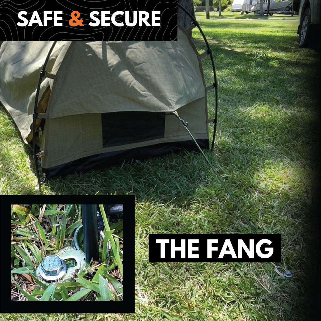 The Fang | Adapts GroundGrabba To Eyelets | Adapts to Small Peg Holes to 10mm