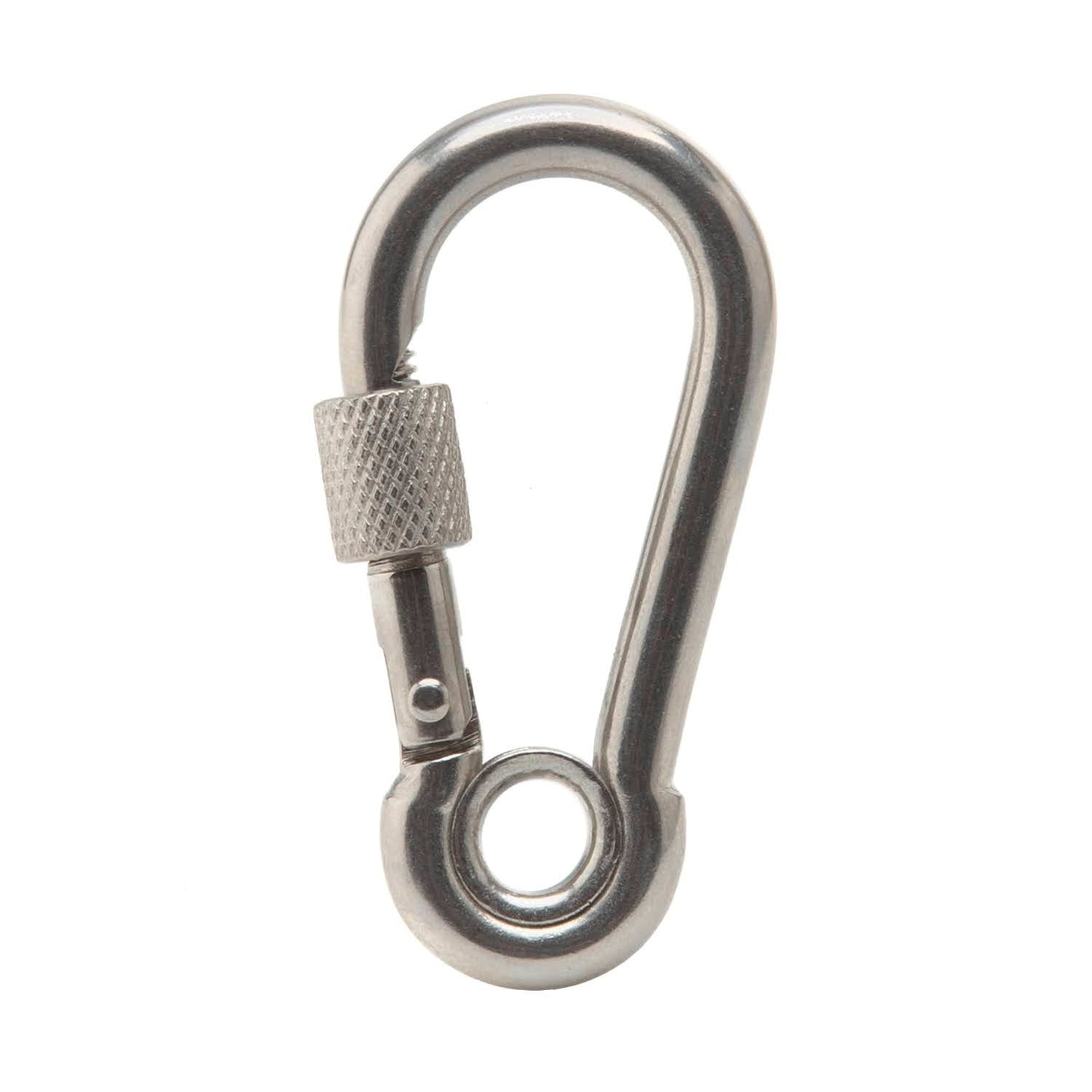 Stainless Steel Carabiner 2 Packs | 6cm or 8cm | 316 Stainless | Screw Up Safety Gate