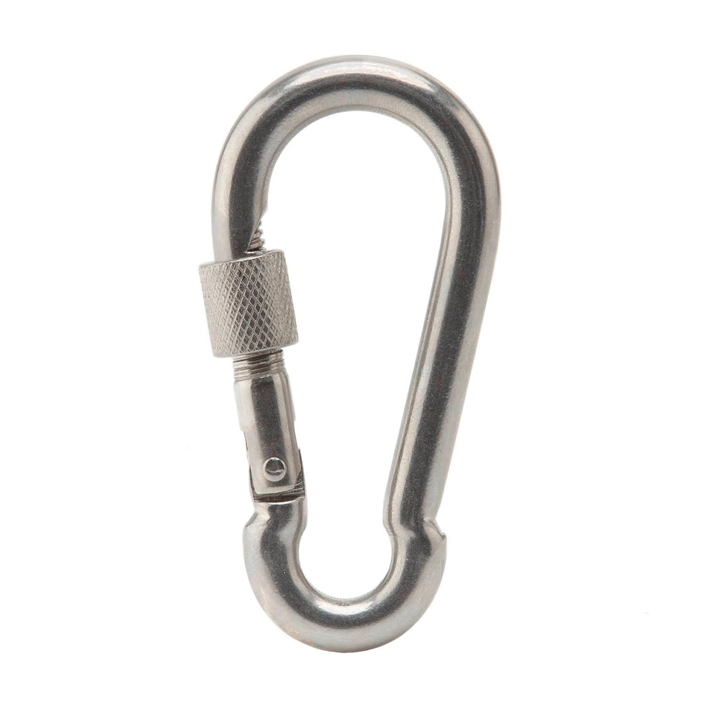 Stainless Steel Carabiner 2 Packs | 6cm or 8cm | 316 Stainless | Screw Up Safety Gate