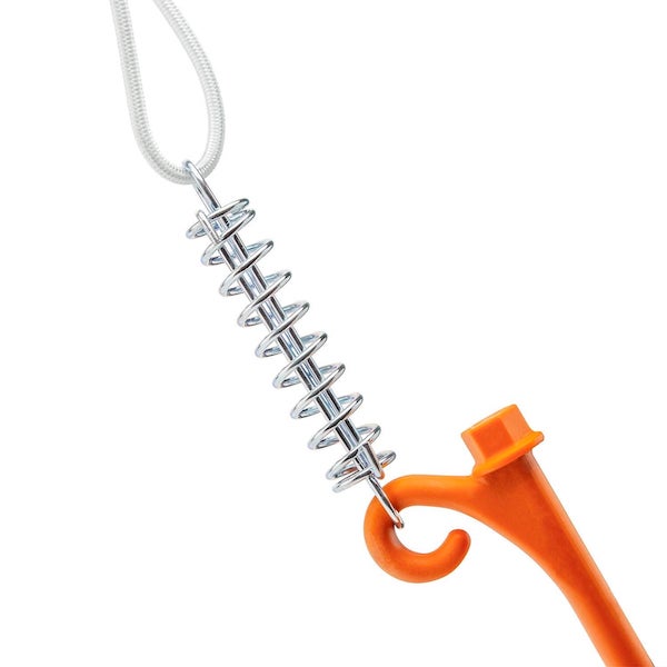 GroundGrabba Double Spring | Guy Rope | Tent | Tarp | Annexe | Anodised Tensioner | Easy Carabiner Connection