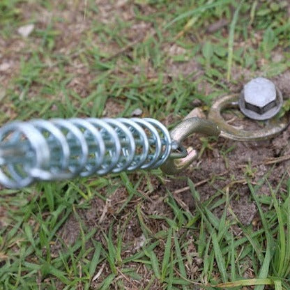 GroundGrabba Double Spring | Guy Rope | Tent | Tarp | Annexe | Anodised Tensioner | Easy Carabiner Connection