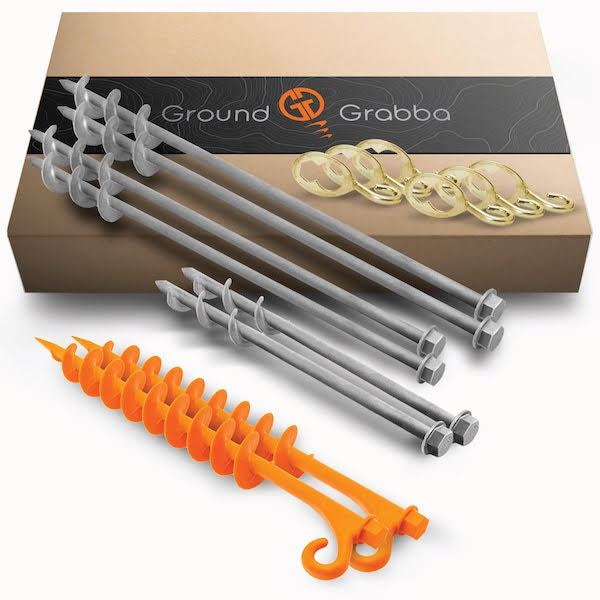 Bunnings Heavy Duty Screw In Tent Pegs and Sand Pegs – GroundGrabba AU