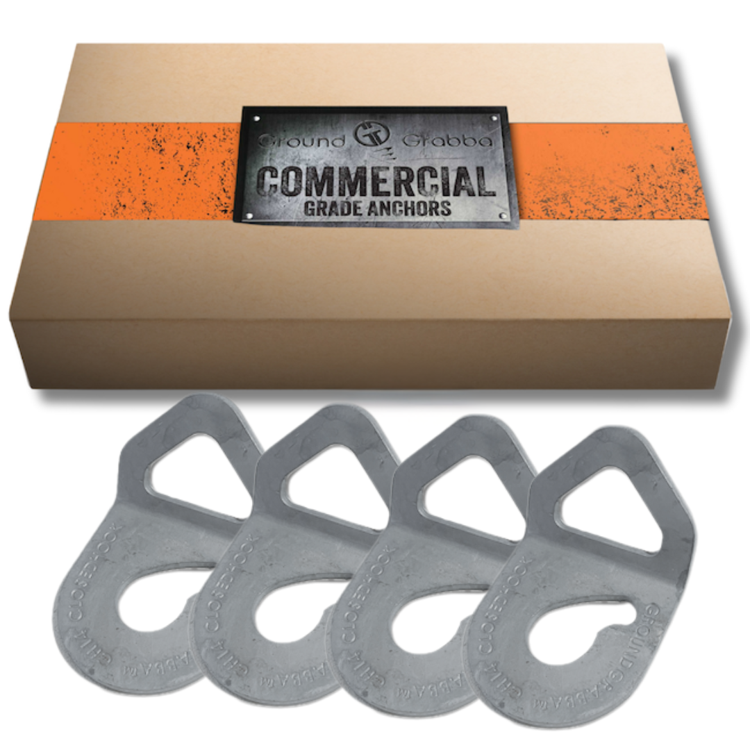 GroundGrabba | ClosedHook CH14 | Heavy Duty Tie Down Points | Hot Dip Galvanised