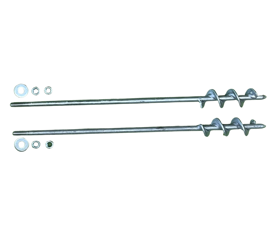 50% OFF - END OF LINE- Threaded Ground Anchor Pack – 2 x 450mm GroundGrabba Pro I