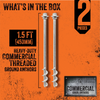 Threaded Commercial Pro Kit (450mm 15mm shaft)