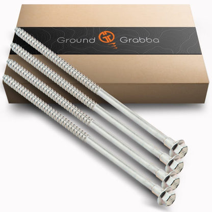 50% OFF MOVING SALE - Junior 12 Packs- | 16mm Hex Head | Screw-in Tent Pegs | Medium to Harder Grounds