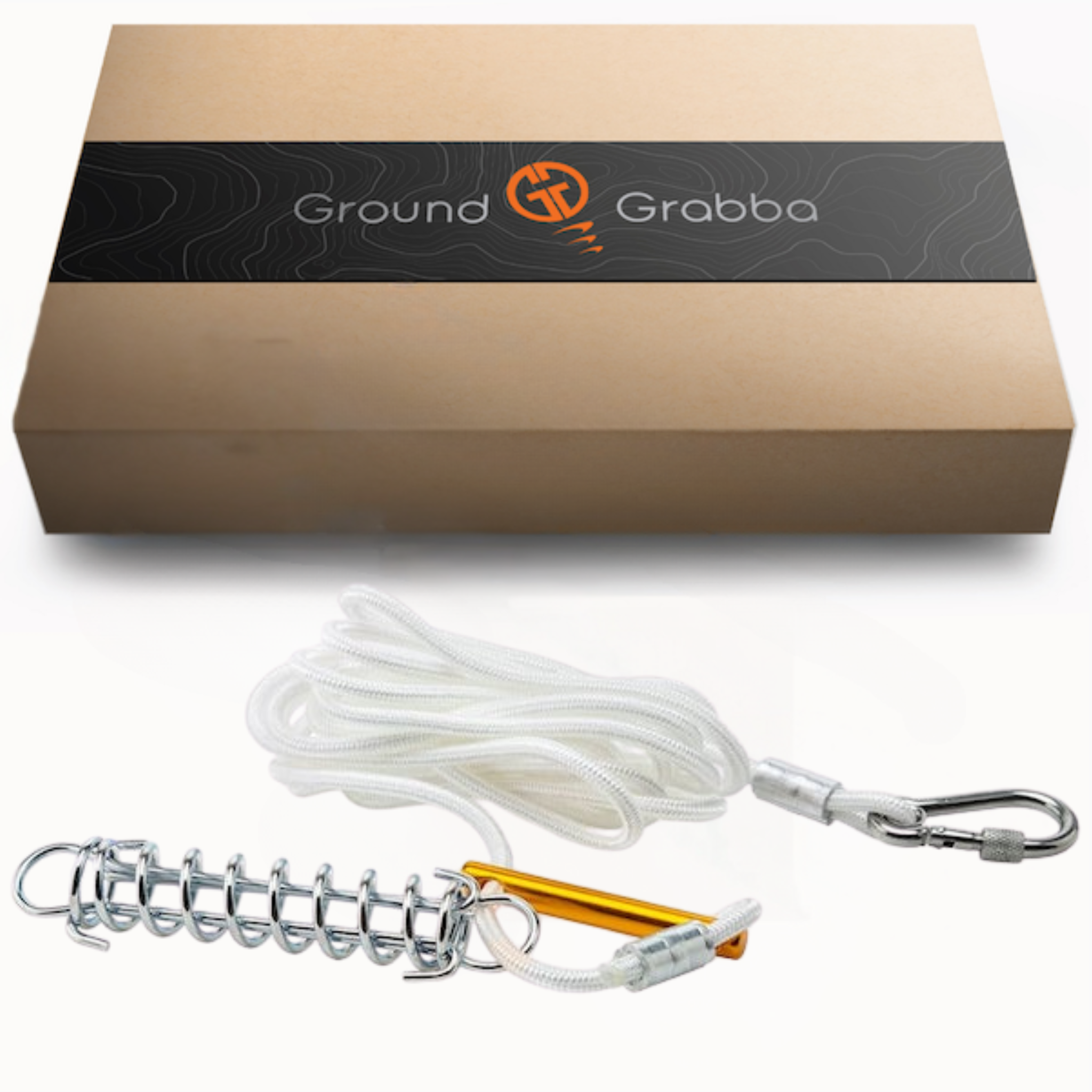Spring Guy Rope GroundGrabba Single Spring | Guy Rope | Tent | Tarp | Annexe | Anodise ...