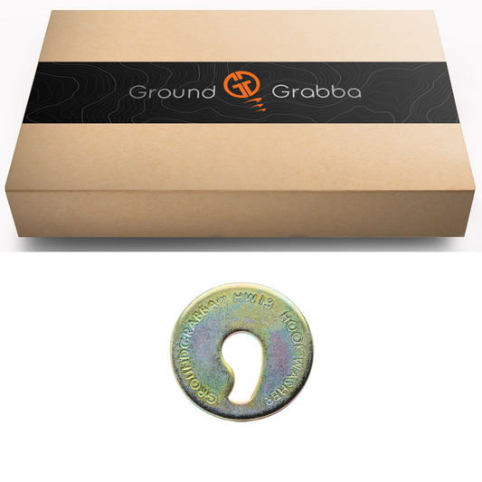 HookWasher Packs | 3.5mm Mild Steel | Yellow Zinc Anti-Corrosion