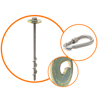 GroundGrabba Tie Down Run Kit Option | Optional add-on to Grounded Paws 5 or 10m