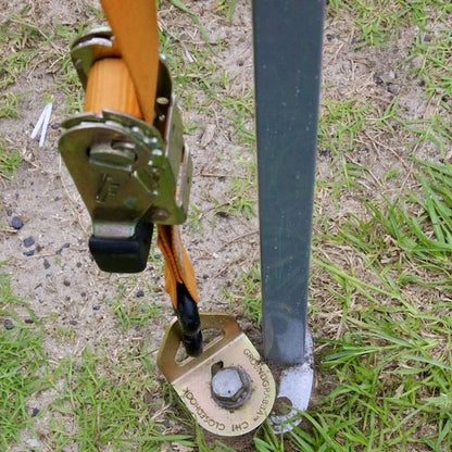 ClosedHook | 1,000kg rated Heavy Duty Tie Down Points | Yellow Zinc Anti-Corrosion | Suits GR13
